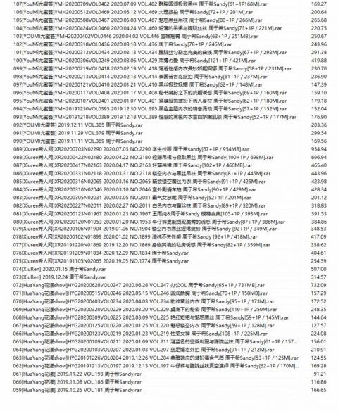 嫩模 周于希 高清视频2套+写真107套图，大小25.78G-孔雀海|爱合集