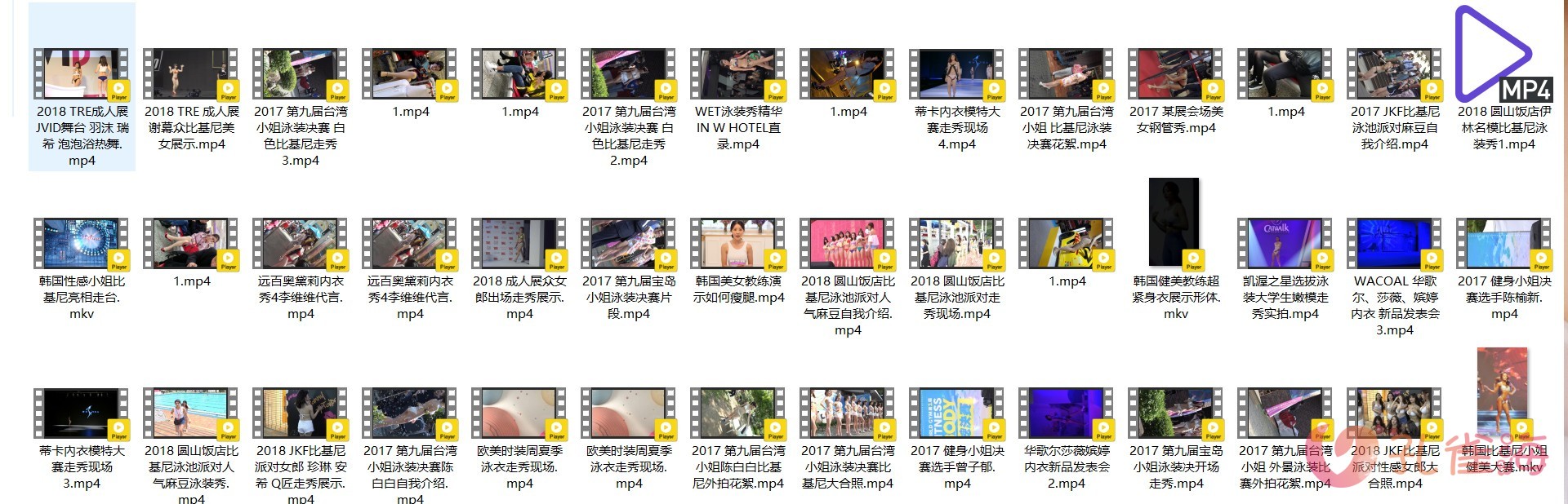 精选模特 明星（韩国女团/韩国车展车模/JKF比基尼派/钢管秀/成人展/内衣秀/时装秀/街拍视频）高清视频合集 共117套写真写真视频[33.60G] - 孔雀海|珍藏合集-孔雀海|珍藏合集