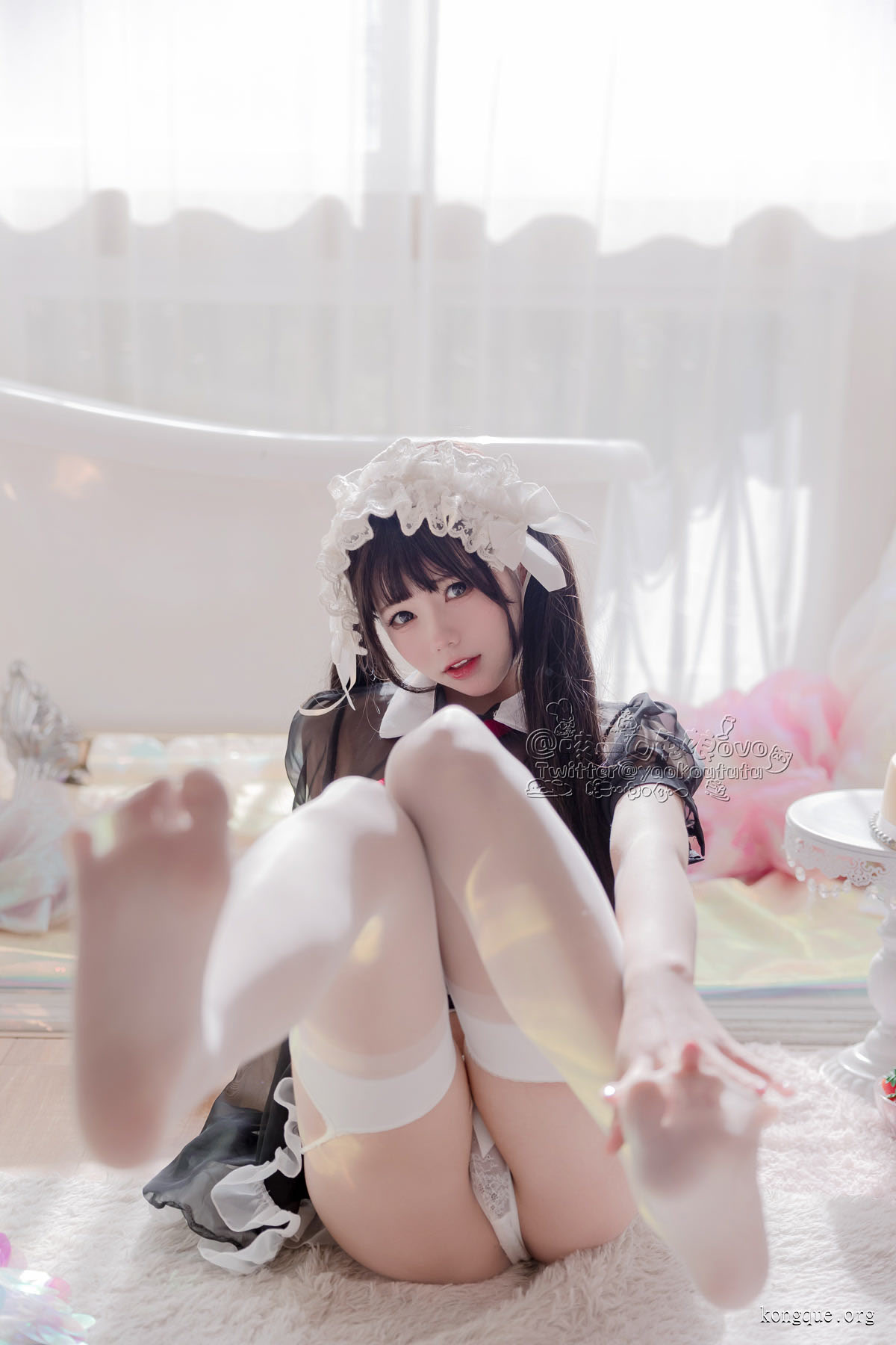 咬一口兔娘(黏黏团子兔)_黑白女仆__025
